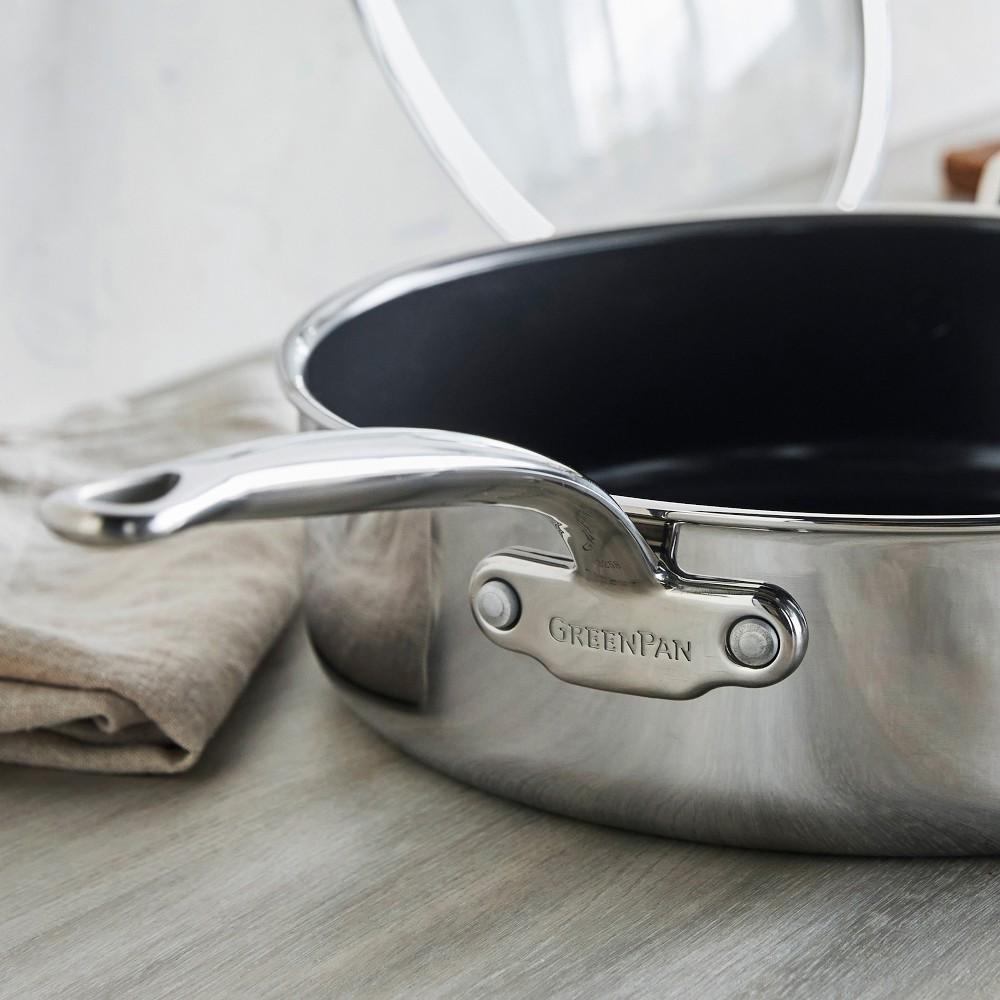 スーパーイオンクリーンプライムプライムボーンラクトプライム GreenPan™ Premiere Max Stainless Steel Ceramic Non-Stick Covered